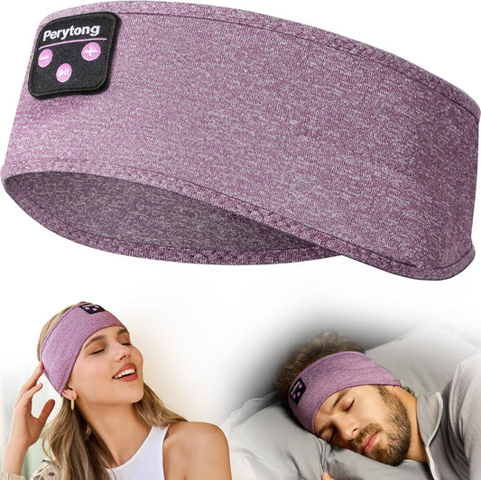 Bluetooth Headband with Wireless Sleeping Earbuds for Side Sleepers, Workout, Running, Insomnia, Travel, Yoga